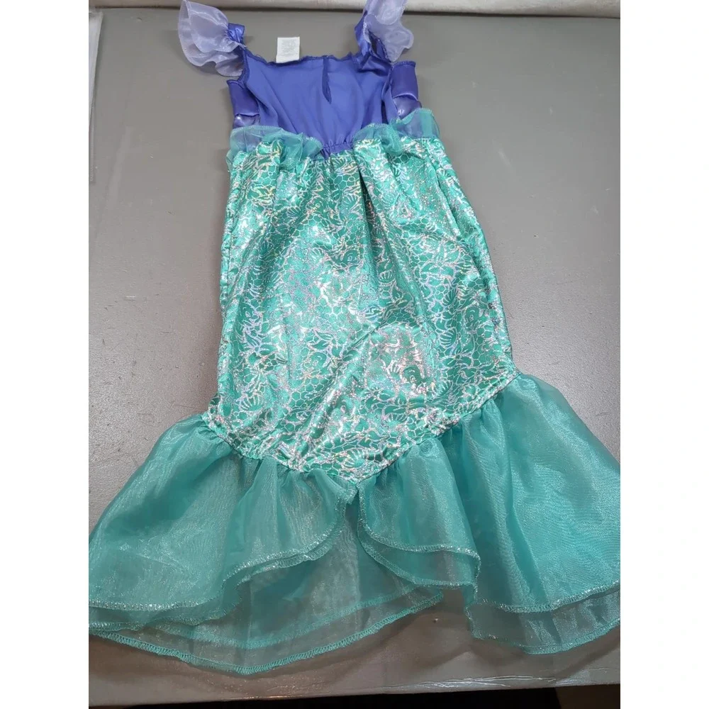 Disney Ariel The Little Mermaid Costume Dress Girls 4-6X Jakks Pacific Purple